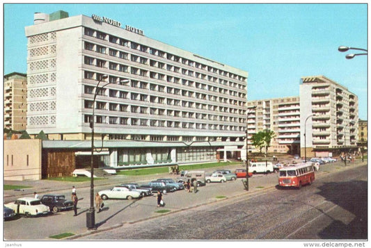 hotel Nord - bus - cars - Bucuresti - Bucharest - 1814 - Romania - unused - JH Postcards