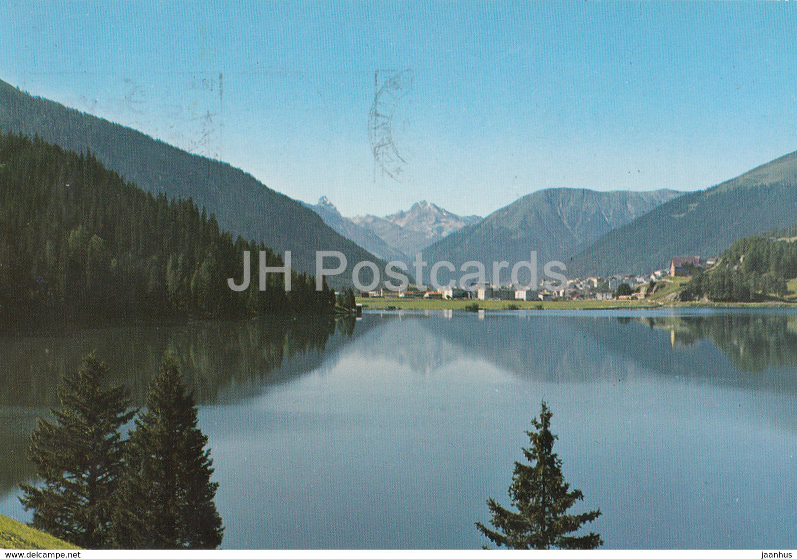 Davosersee - Blick auf Davos und Tinzenhorn - 122 - 1965 - Switzerland - used - JH Postcards