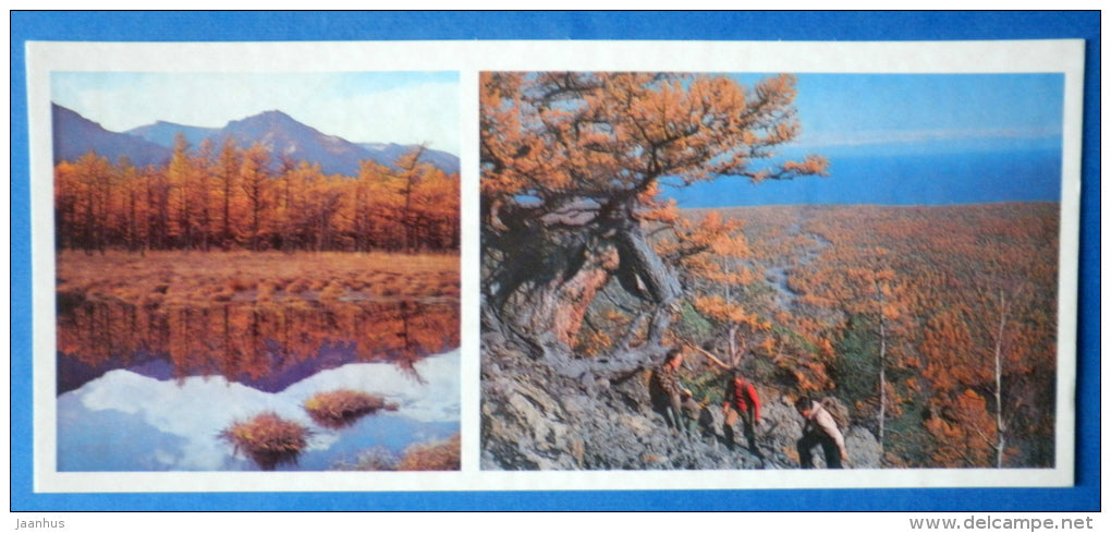 hiking trails - Lake Baikal - 1978 - Russia USSR - unused - JH Postcards