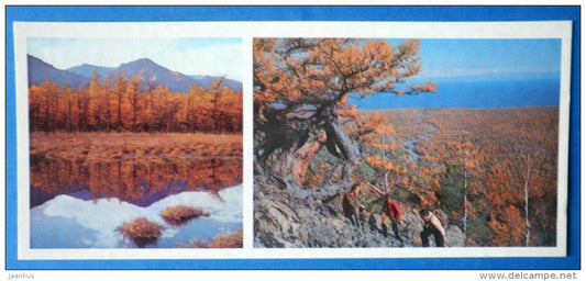 hiking trails - Lake Baikal - 1978 - Russia USSR - unused - JH Postcards