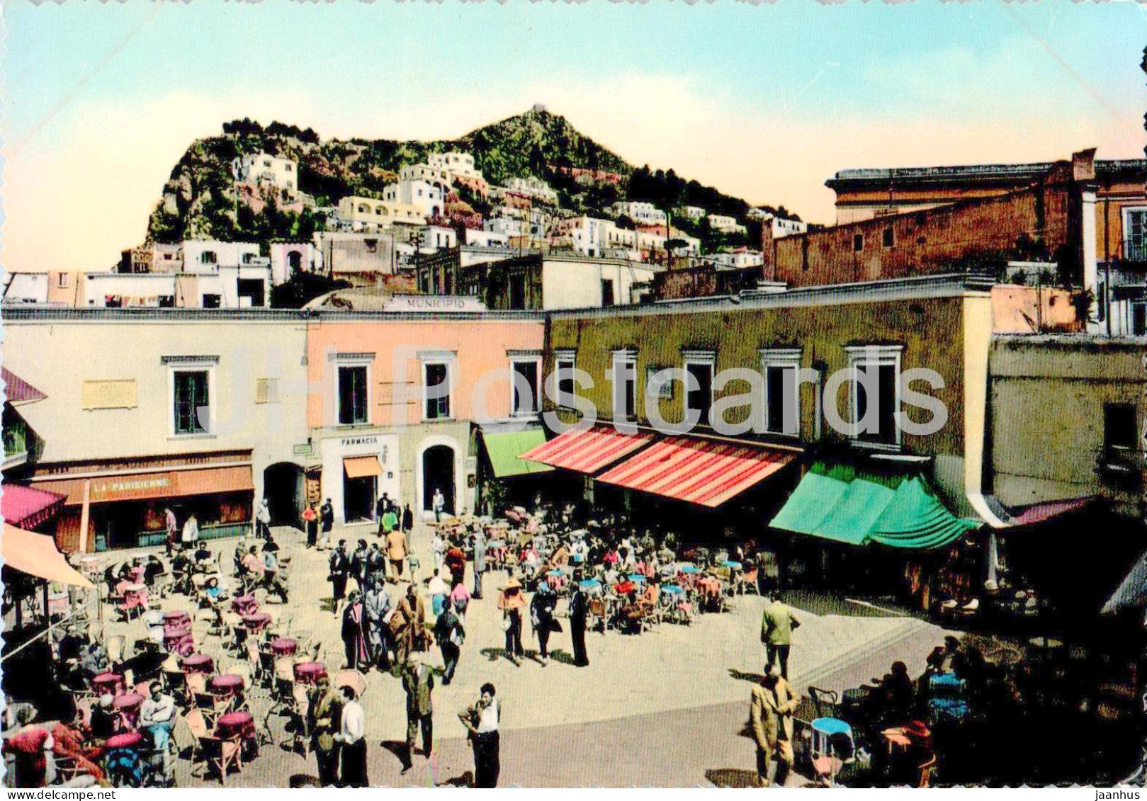 Capri - La Piazza - The Square - C 16 - Italy - unused - JH Postcards
