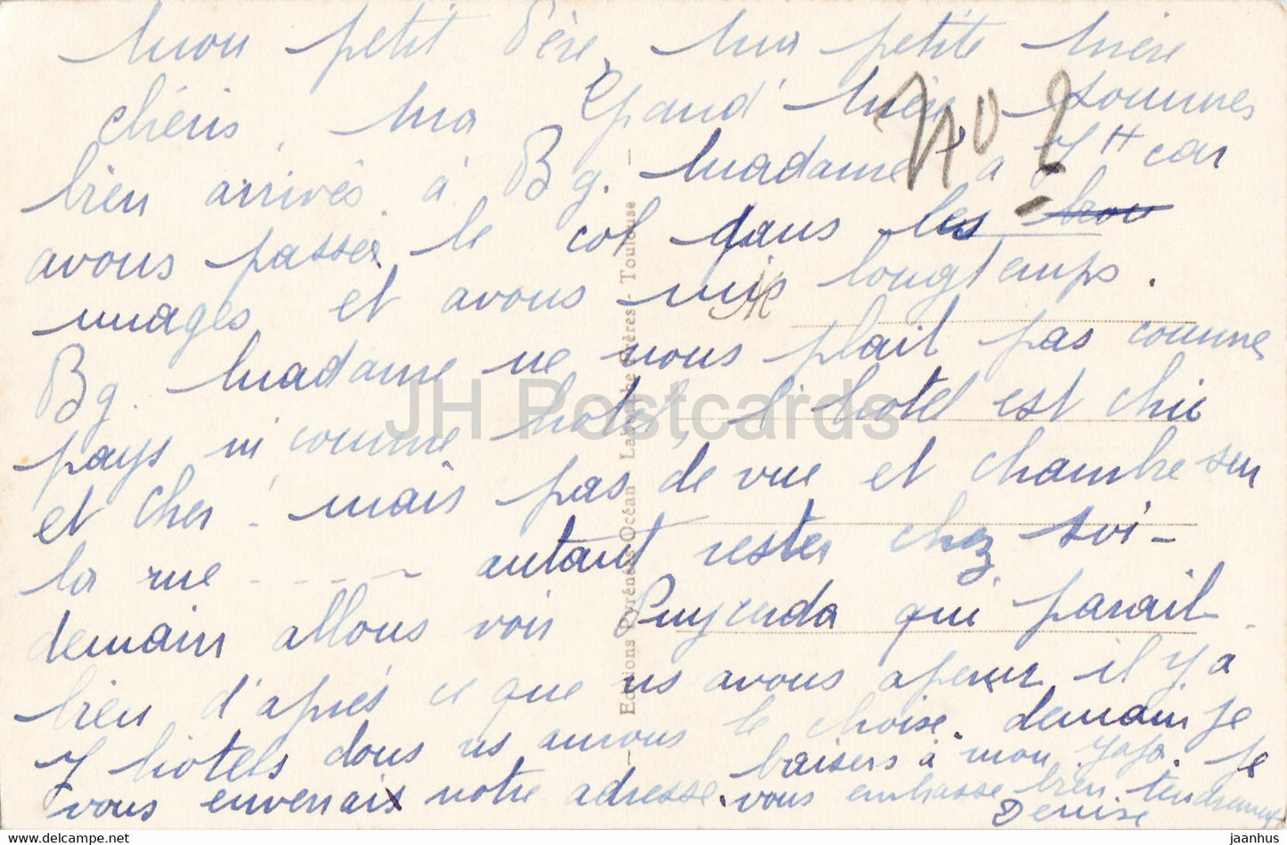 Porte - Defile de la Route et col de Puymaurens - 408 - alte Postkarte - Frankreich - gebraucht