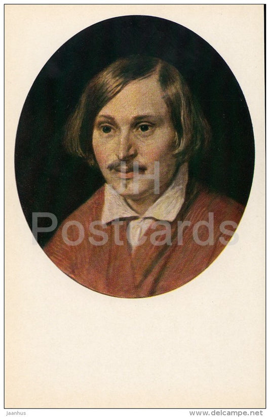 painting by A. Ivanov - Nikolay Gogol - Russian Writers - 1969 - Russia USSR - unused - JH Postcards