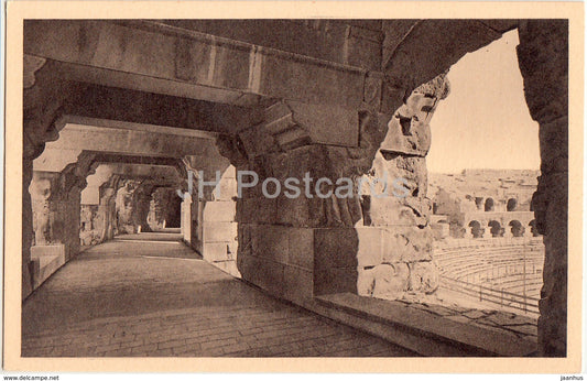 Nimes - Les Arenes - Galeries exterieures - 7 - old postcard - France - unused - JH Postcards