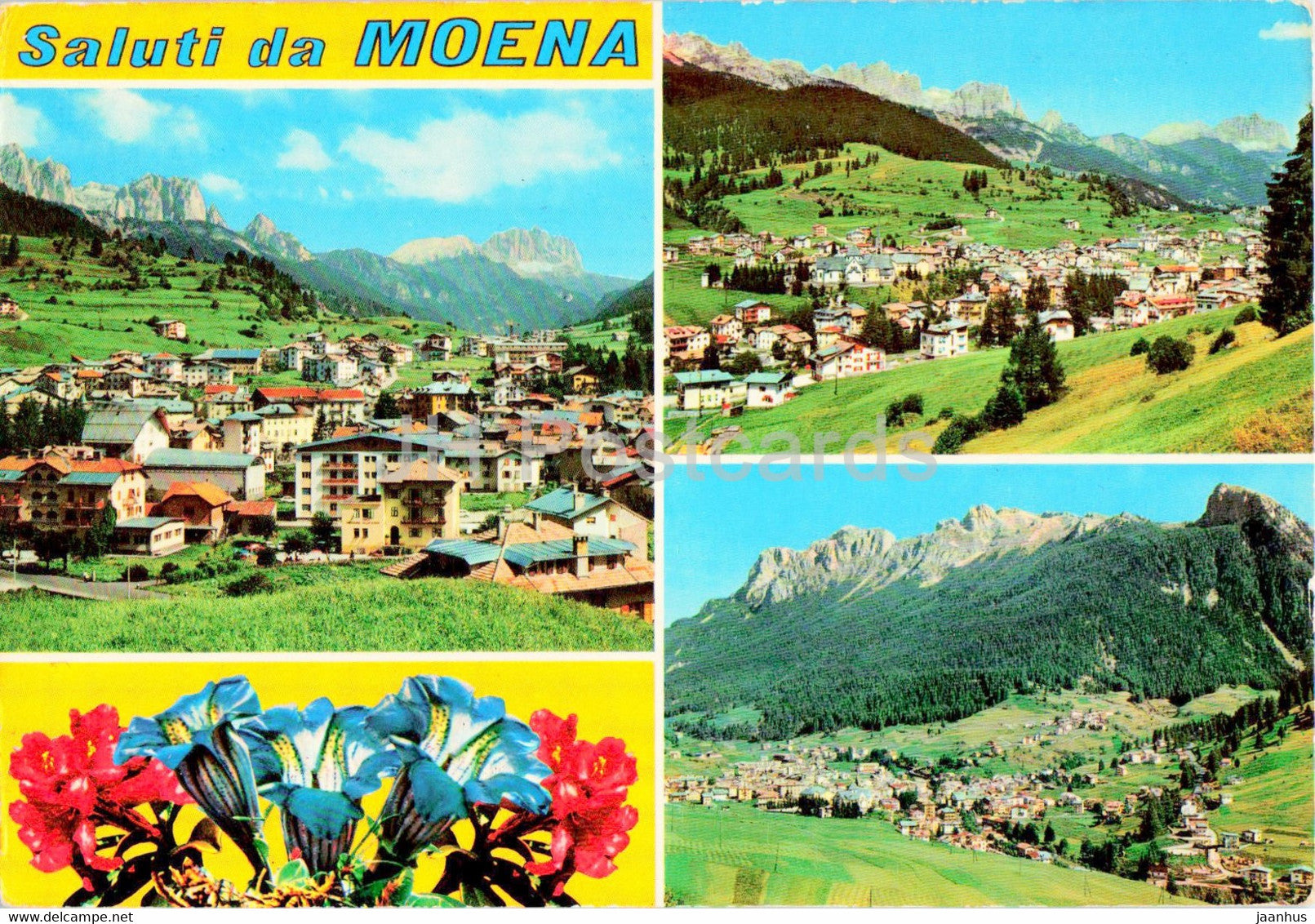 Saluti da Moena - Dolomiti - 1975 - Italy - used - JH Postcards