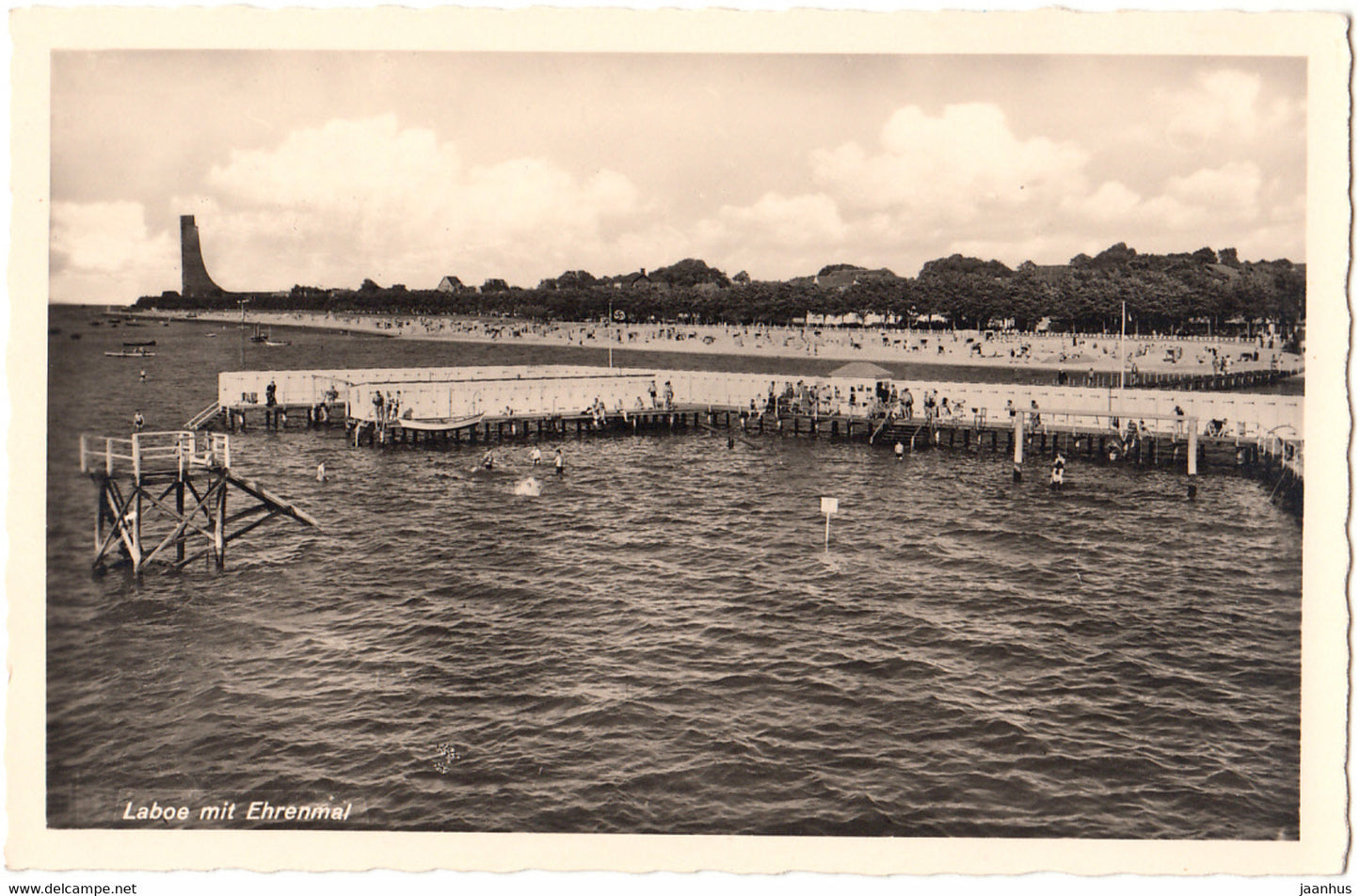 Laboe mit Ehrenmal - old postcard - Germany - unused - JH Postcards