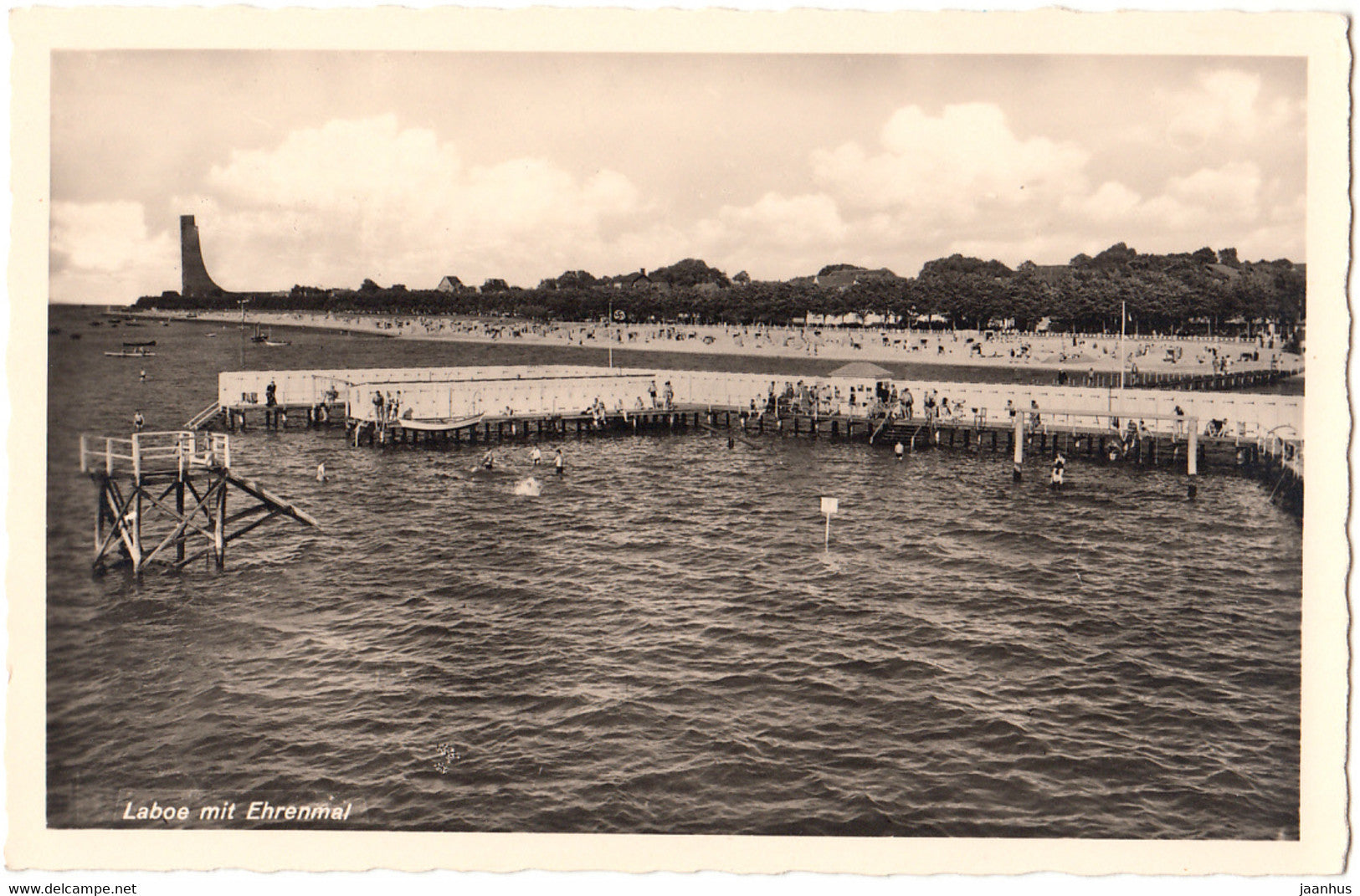 Laboe mit Ehrenmal - old postcard - Germany - unused - JH Postcards