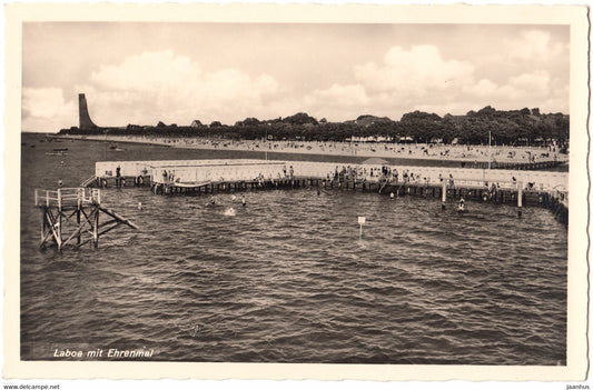 Laboe mit Ehrenmal - old postcard - Germany - unused - JH Postcards