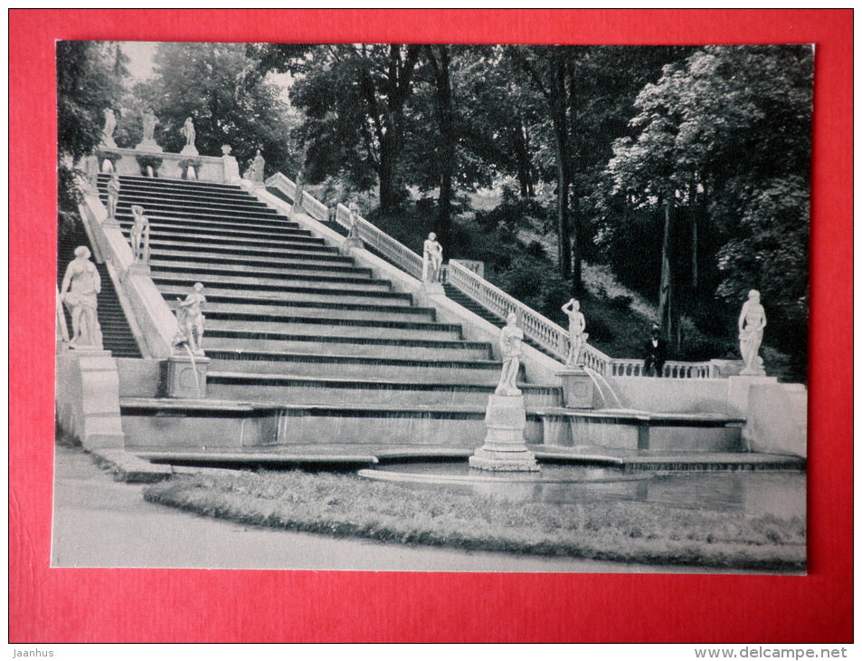 Marly Cascade (Golden Hill) - Petrodvorets reborn from the ashes - 1969 - USSR Russia - unused - JH Postcards