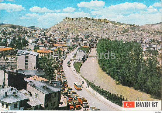 Bayburt - View of the city from Imaret - 1987 - Turkey - used - JH Postcards