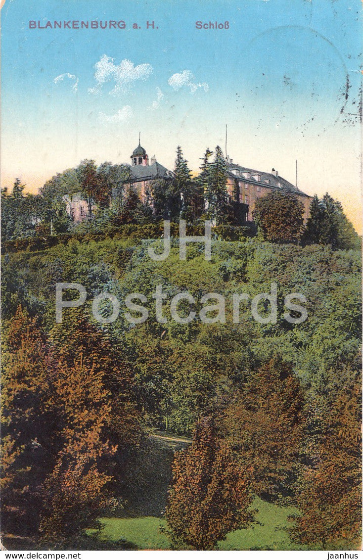 Blankenburg a Harz - Schloss - castle - 7110 - old postcard - 1914 - Germany - used - JH Postcards