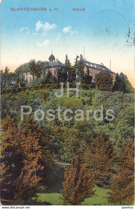 Blankenburg a Harz - Schloss - castle - 7110 - old postcard - 1914 - Germany - used - JH Postcards