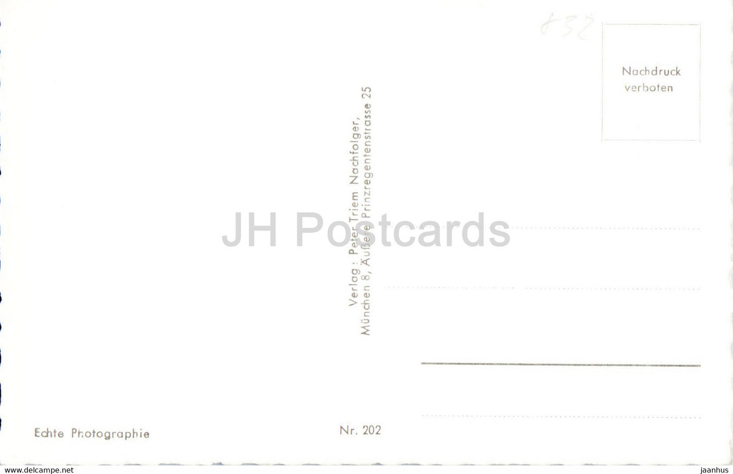 Panorama v innntal - Chiemsee - Schliersee - old postcard - Germany - unused