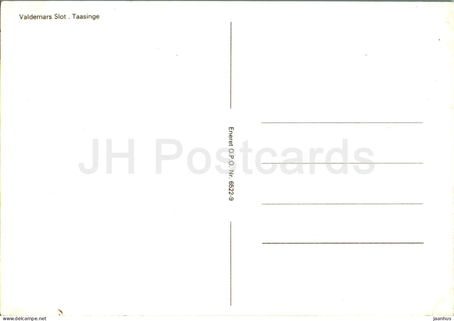 Taasinge - Valdemars Slot - château - 6522-9 - Danemark - inutilisé 