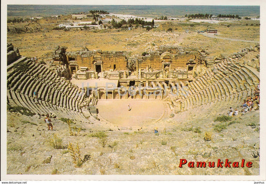 Pamukkale - Hierapolis - Theatre - ancient ruins - Turkey - unused - JH Postcards