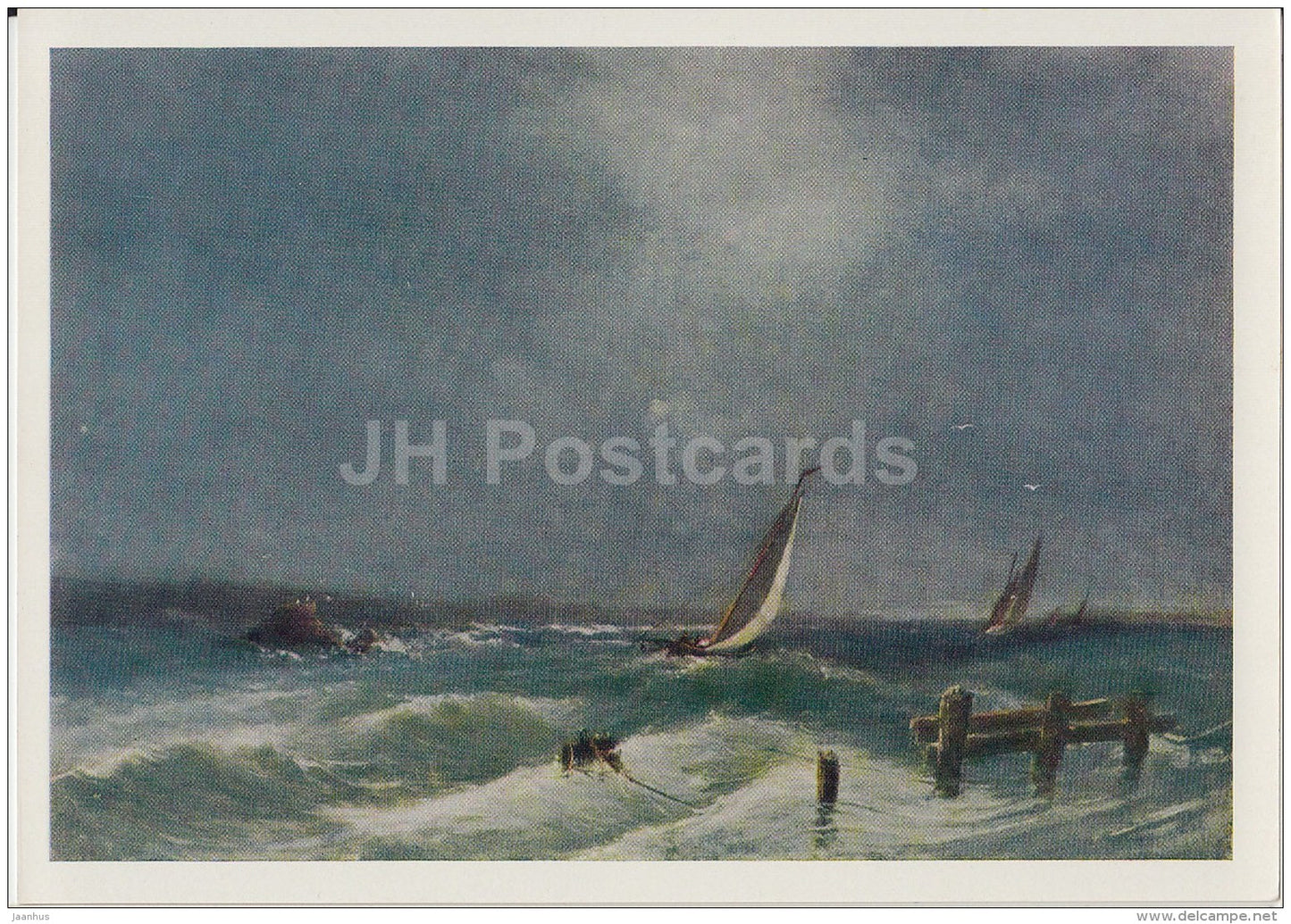 painting  by A. Bogolyubov - Marina - Russian art - 1966 - Russia USSR - unused - JH Postcards