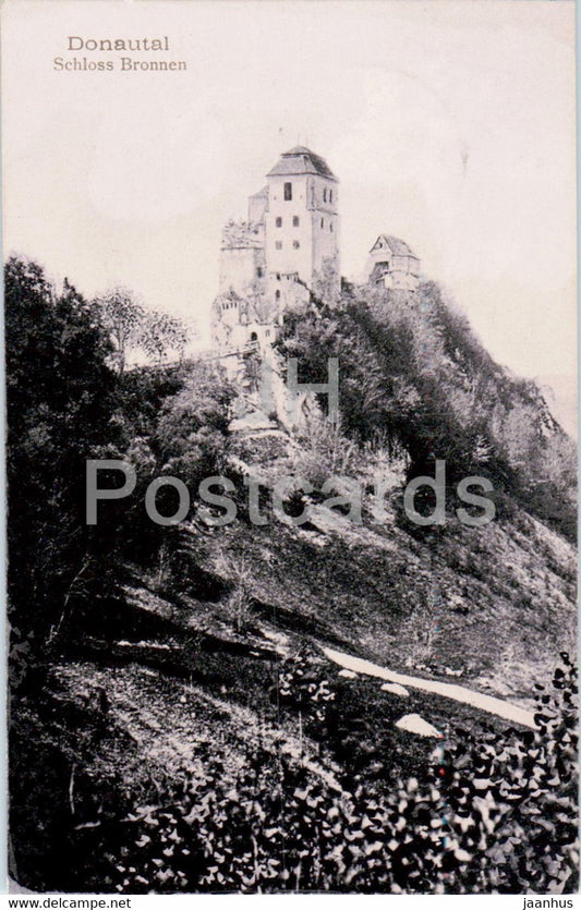 Donautal - Schloss Bronnen - castle - Bahnpost - old postcard - 1910 - Germany - used - JH Postcards