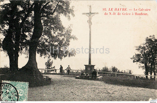 Le Havre - Le Calvaire de N D de Grace a Honfleur - 95 - old postcard - France - used - JH Postcards