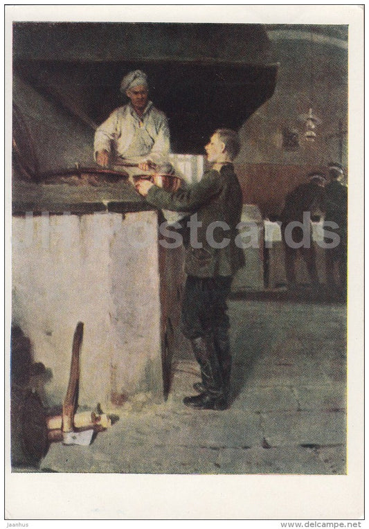 painting by P. Korovin - The Cook - Russian Art - 1963 - Russia USSR - unused - JH Postcards