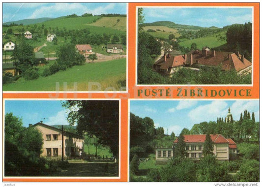 Puste Zibridovice - Jindrichov - Recreation center - architecture - Czechoslovakia - Czech - used 1983 - JH Postcards