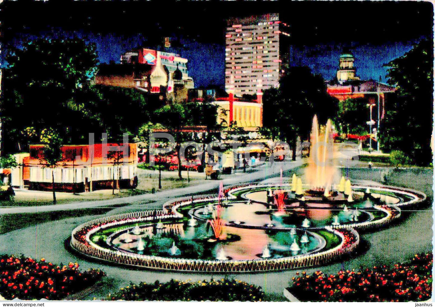 Copenhagen - Kobenhavn - Tivoli ved Nat - Tivoli at Night - 1006 - Denmark - used - JH Postcards