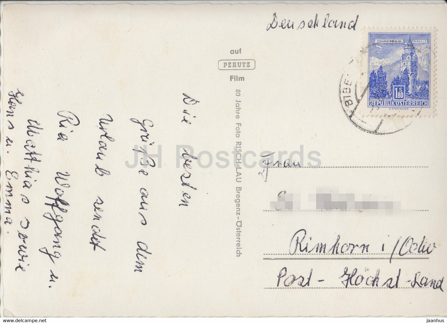 Biberwier 987 m Fernpassstrasse - Zugspitze 2963 m - Austria - used