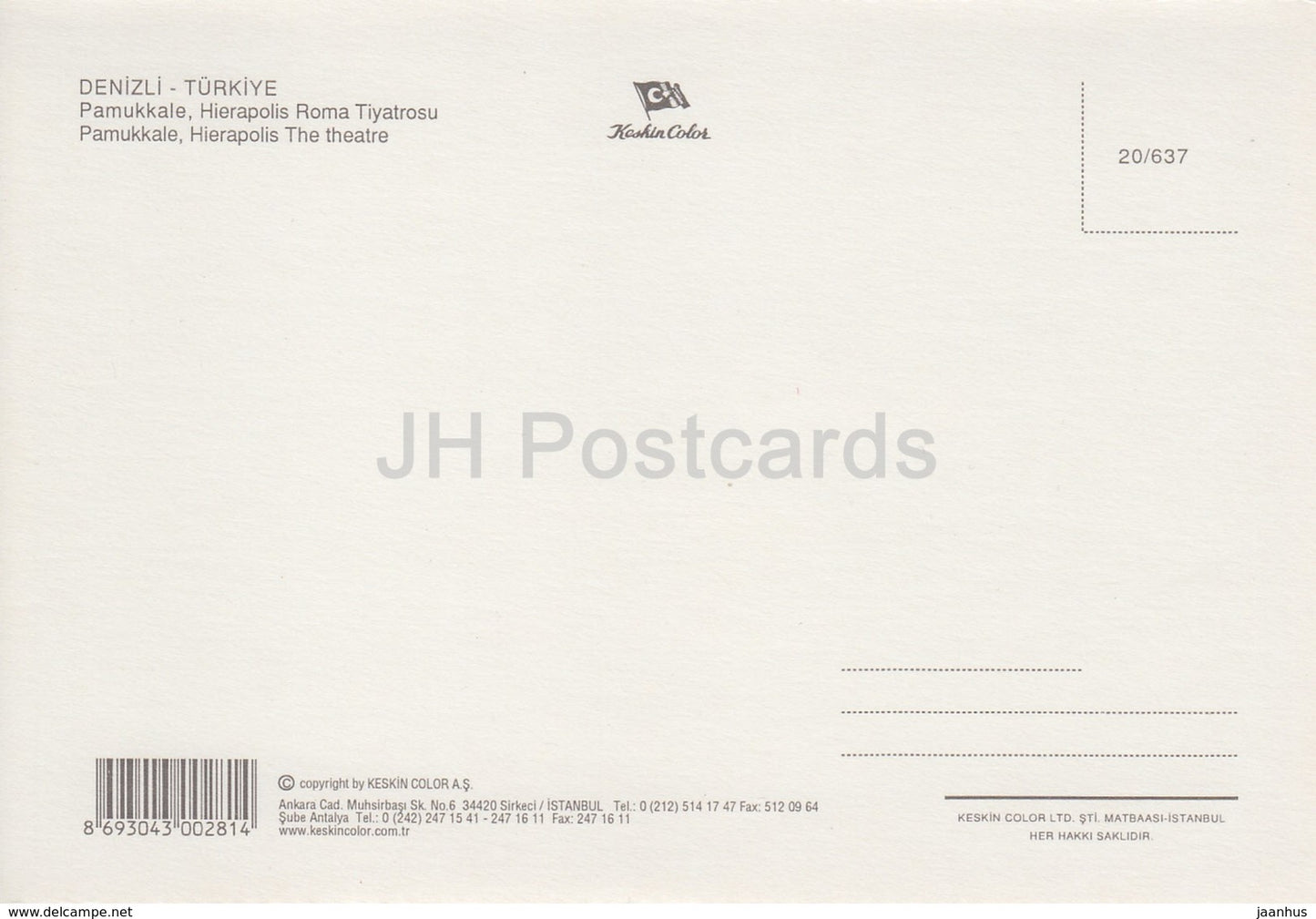 Pamukkale - Hiérapolis - Théâtre - ruines antiques - Turquie - inutilisé