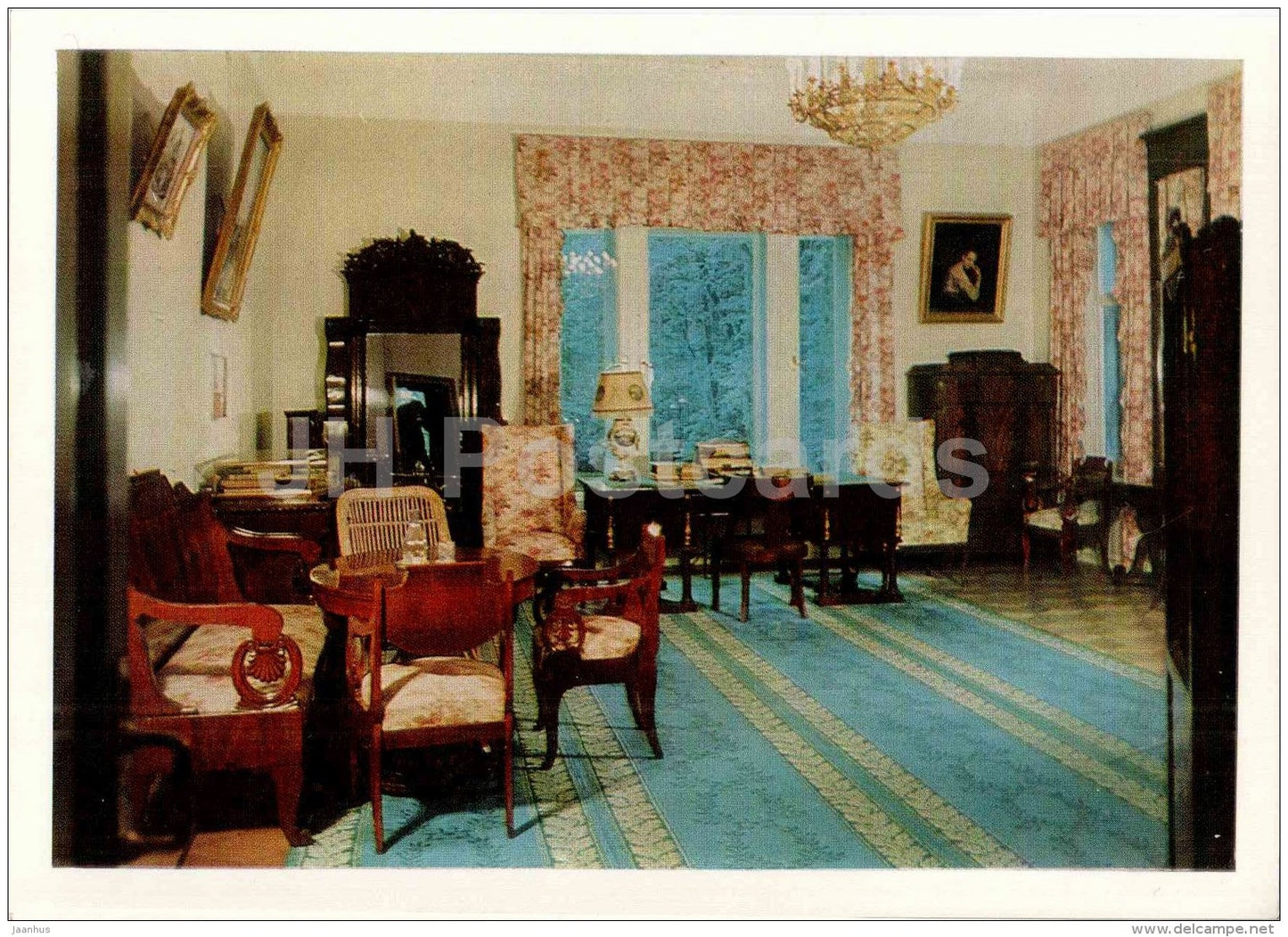 Lenin´s study and room of N. Krupskaya - Lenin House Museum in Gorki - Gorki Leninskiye - 1969 - Russia USSR - unu - JH Postcards