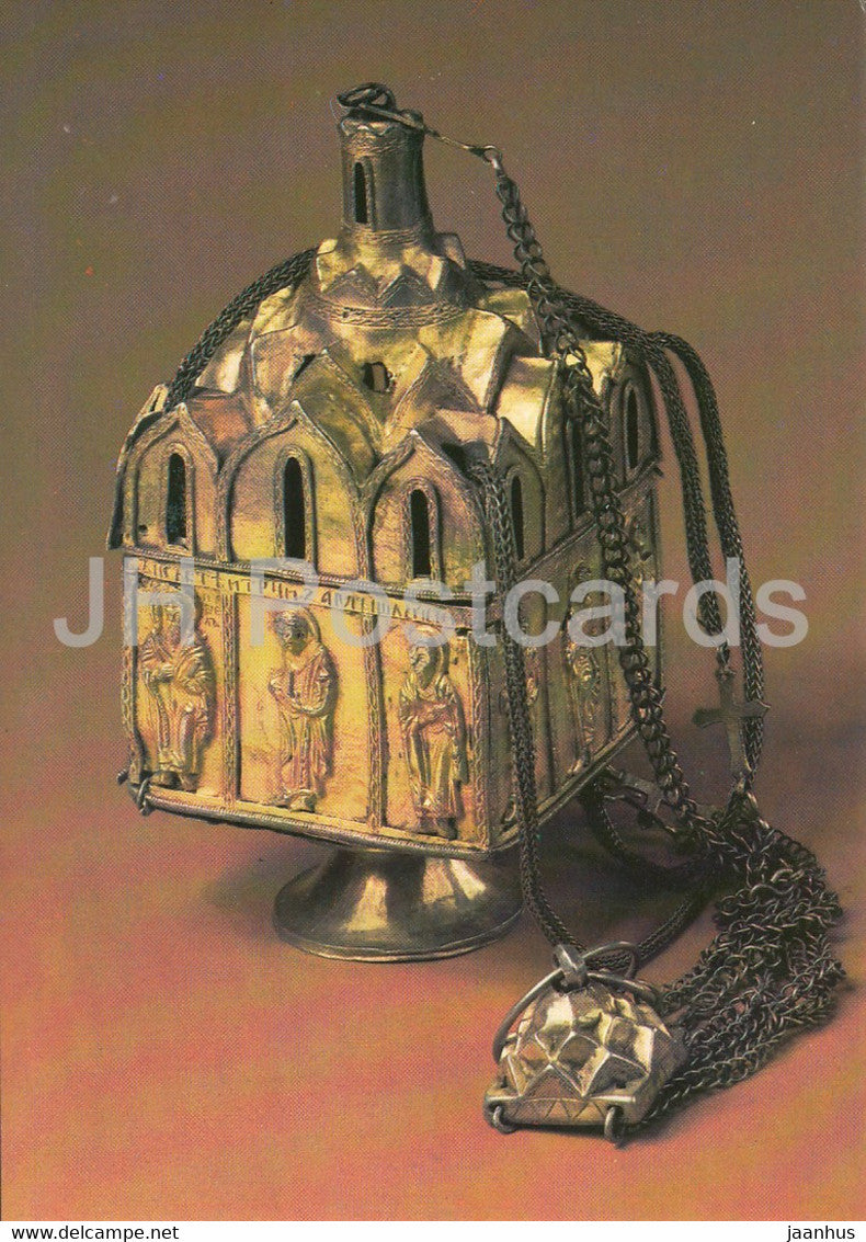 Gold and Silverwork in old Russia - Censer, 1405 - 1983 - Russia - USSR - used - JH Postcards