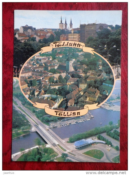 Old Town view - Tallinn - 1989 - Estonia - USSR - unused - JH Postcards