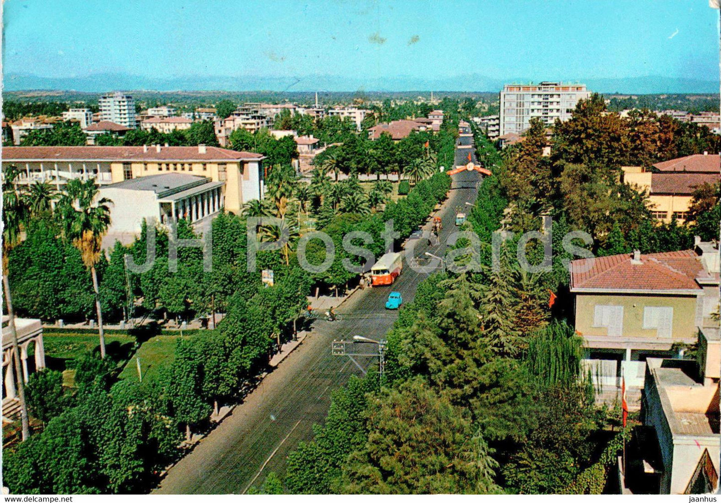 Adana - A view general and the street of station - 670 - Turkey - used - JH Postcards