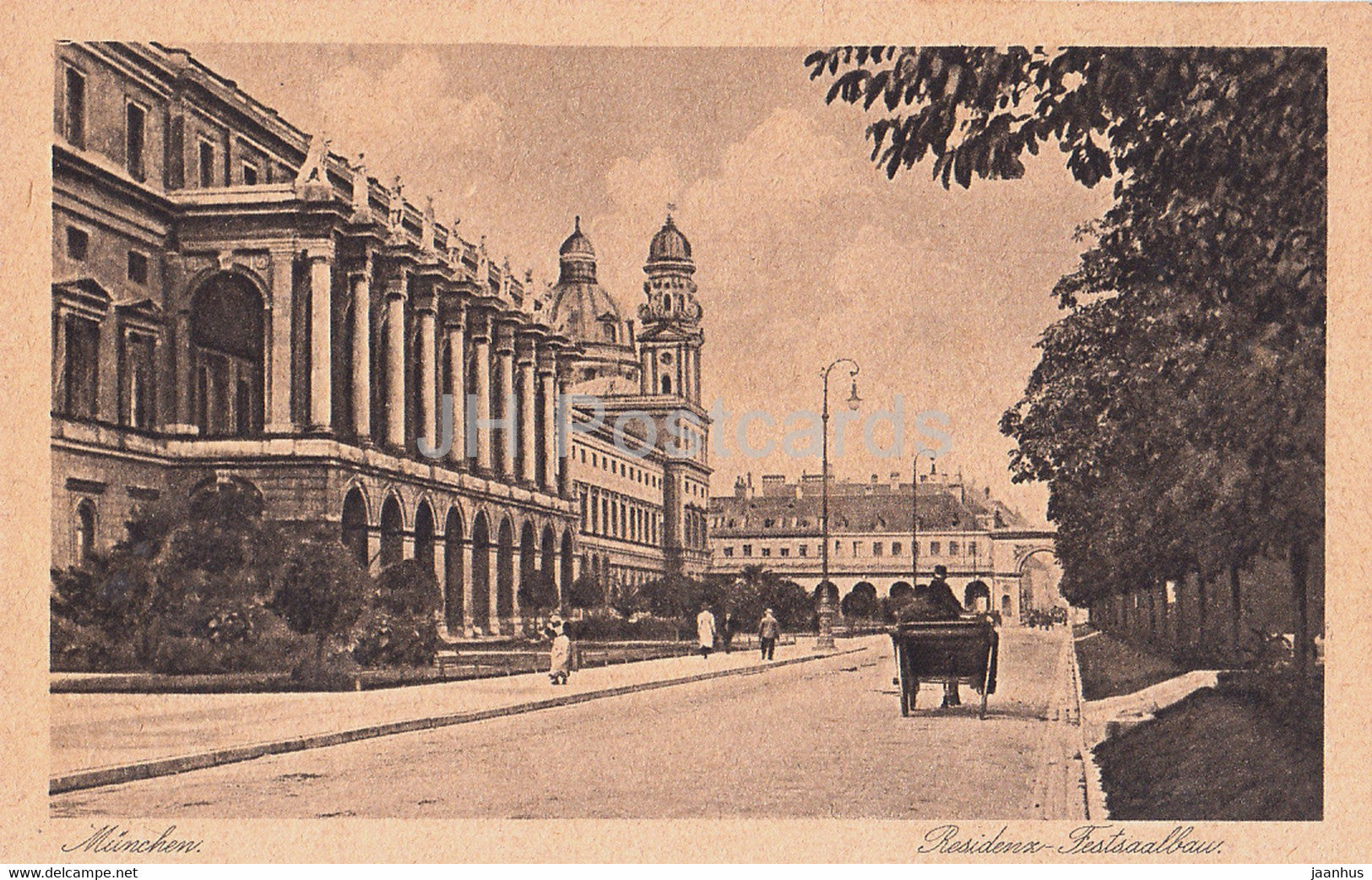 Munchen - Residenz Festsaalbau - Munich - 11 - old postcard - 1923 - Germany - unused - JH Postcards