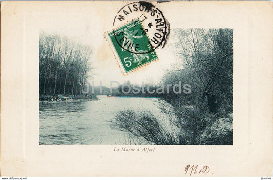 La Marne a Alfort - old postcard - 1911 - France - used - JH Postcards