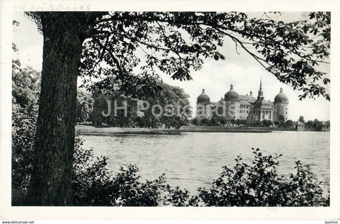Jagdschloss Moritzburg - Fernansicht von Westen - castle - old postcard - 1937 - Germany - used - JH Postcards