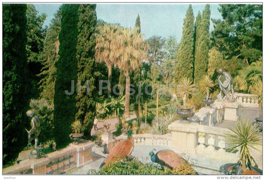 park dendrarium - Sochi - Black Sea Coast - 1977 - Russia USSR - unused - JH Postcards