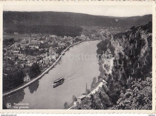 Profondeville - Vue Generale - Hotel Derret - old postcard - 1939 - Belgium - used - JH Postcards