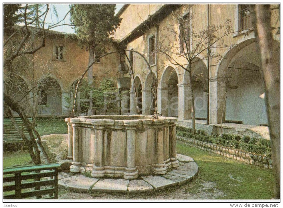 Basilica di S. Maria di Collemaggio , Chiostro della Badia - cloister - L´Aquila - 15 - Italia - Italy - unused - JH Postcards