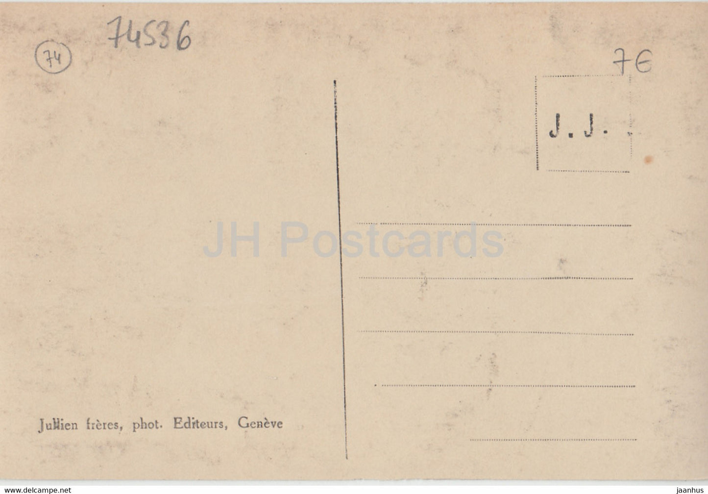 Eglise d'Argentiere et le Mont Blanc - 2995 - alte Postkarte - Frankreich - gebraucht