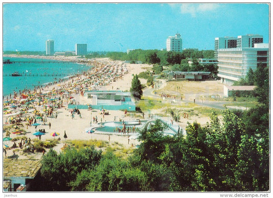 Slanchev Bryag - beach - Bulgaria - unused - JH Postcards