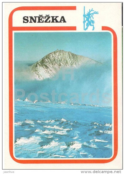 Snezka mountain - Krkonose - highest peak of the Giant Mountains - Czechoslovakia - Czech - unused - JH Postcards