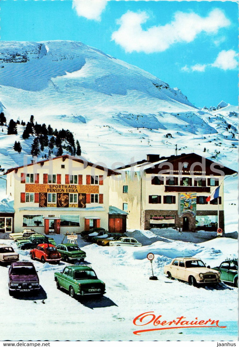 Skiparadies und Kurort Obertauern 1738 m an der alter Romerstrasse - cars - Austria - unused - JH Postcards