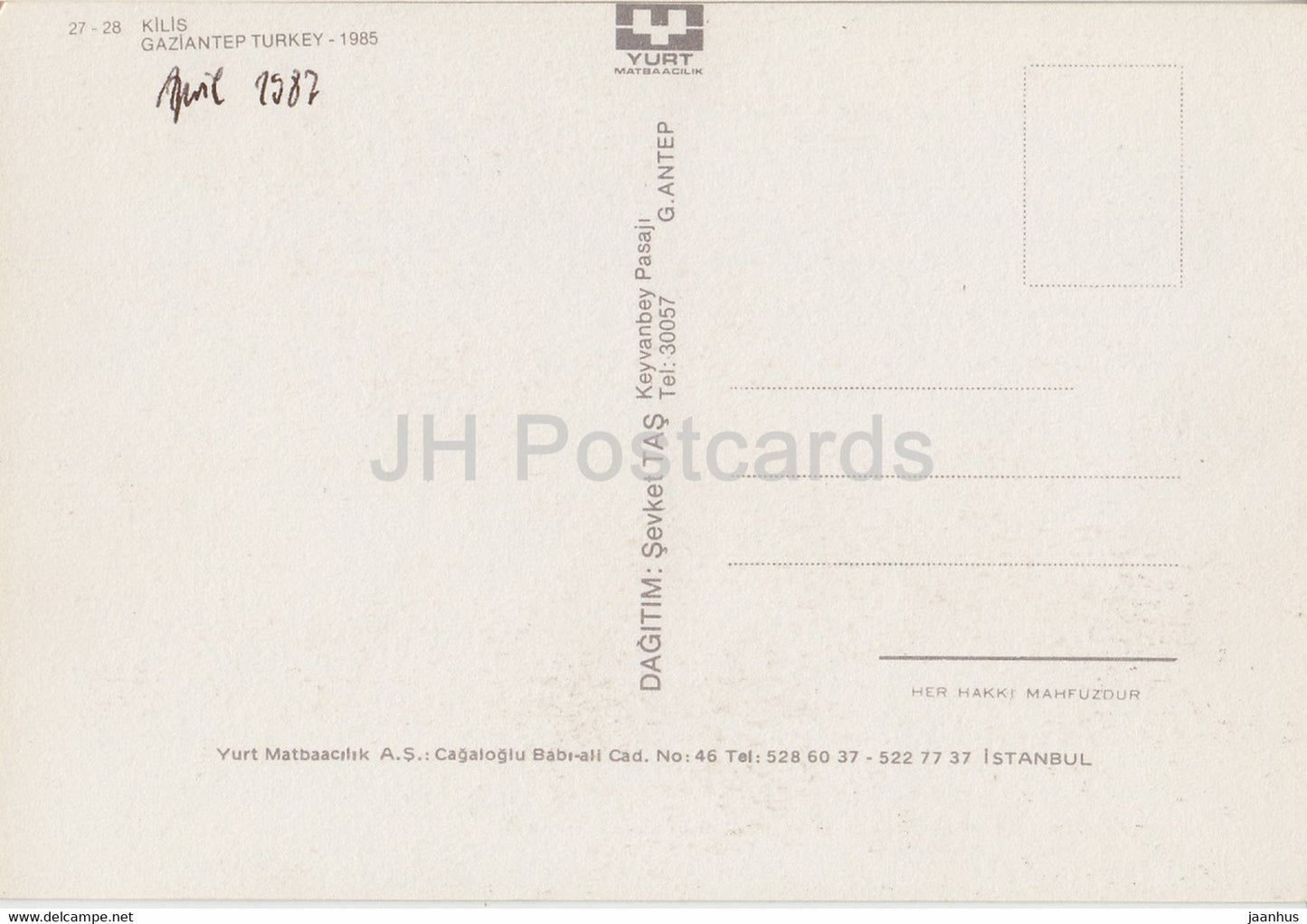 Kilis - views - multiview - 1985 - Turkey - used