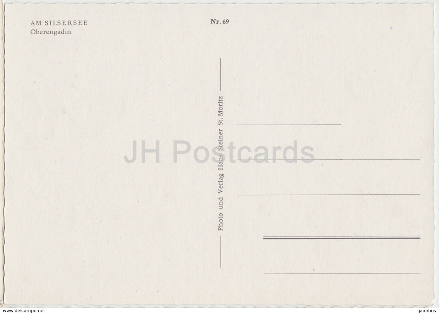 Am Silsersee - Oberengadin - 69 - Switzerland - unused