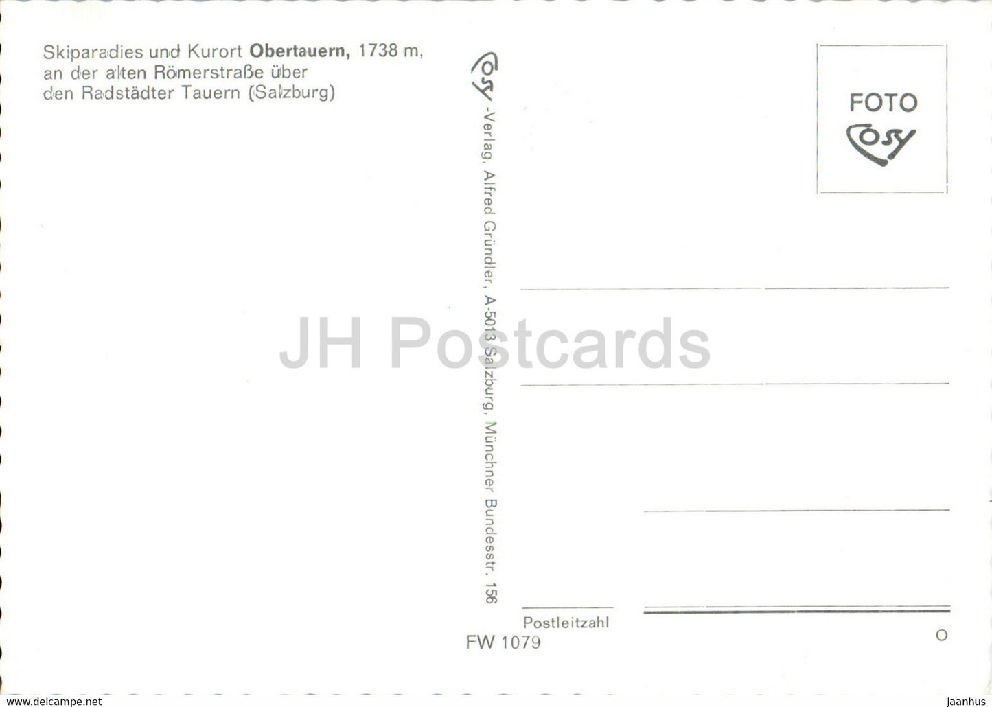 Skiparadies und Kurort Obertauern 1738 m an der alter Romerstrasse - cars - Austria - unused