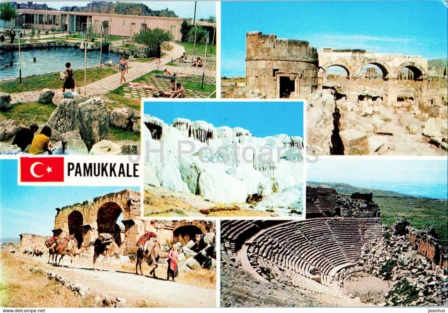 Pamukkale - Roman Gate - Byzantine Church - Roman Theatre - 625 - Keskin - Turkey - unused - JH Postcards