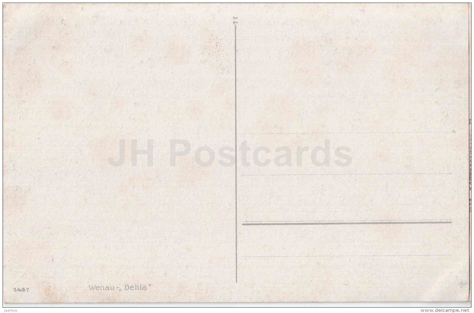 Wenau - Delila - 1457 - art - unused - JH Postcards