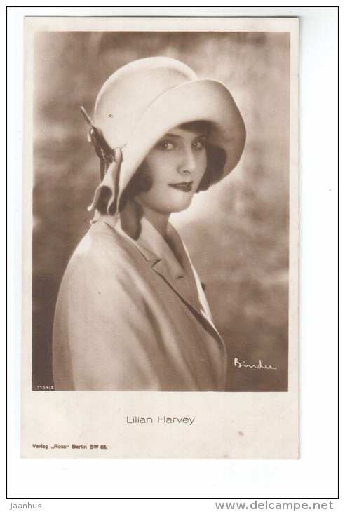 movie actress - Lilian Harvey - 1134/2 - cinema - old postcard - Germany - unused - JH Postcards