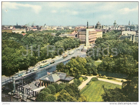 view towards the centre of the city - Riga - 1963 - Latvia USSR - unused - JH Postcards