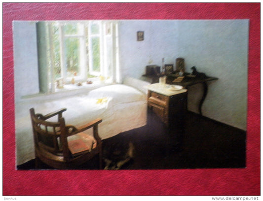 room where he died - Alexander Grin Museum - Feodosia - 1973 - Ukraine USSR - unused - JH Postcards