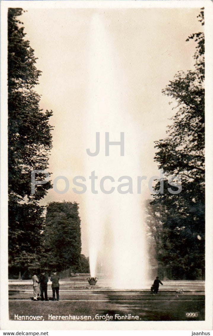 Hannover - Herrenhausen - Grosse Fontane - 9990 - 1941 - old postcard - Germany - used - JH Postcards